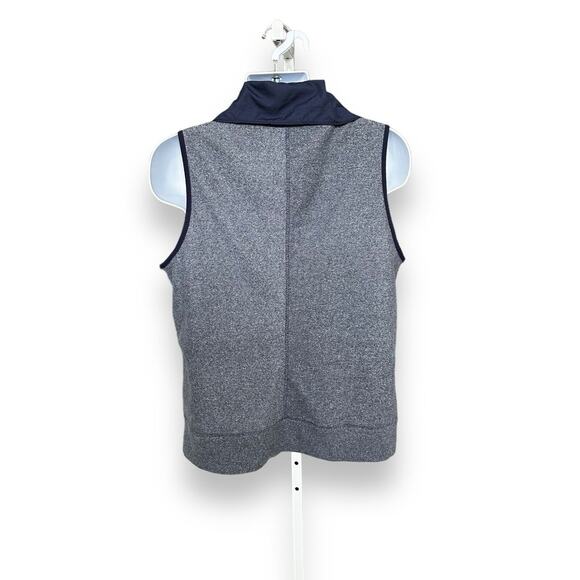 Under Armour Women's Full Zip Vest Gray Navy Blue Golf Leisure Cold Gear XL - Picture 3 of 4